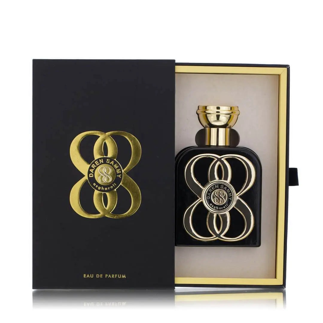 Asgharali Daren Sammy 88 Eau de Parfum – 100ml luxury perfume in elegant black and gold packaging